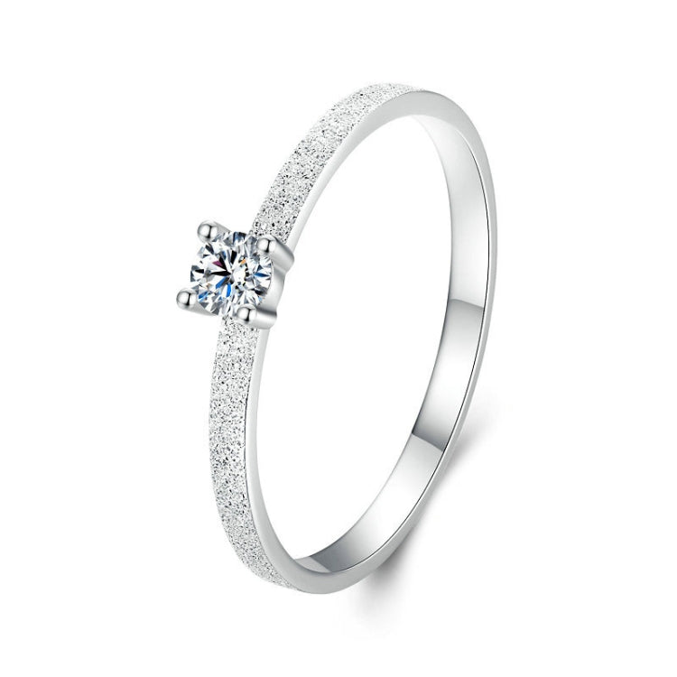 MSR058 S925 Sterling Silver Mossian Stone Ring Platinum Plating Ring