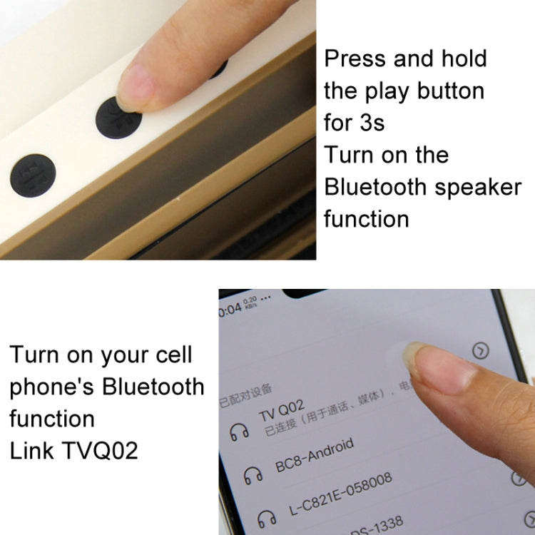 Retro Small TV Desktop Cell Phone Holder With Bluetooth Speaker Player