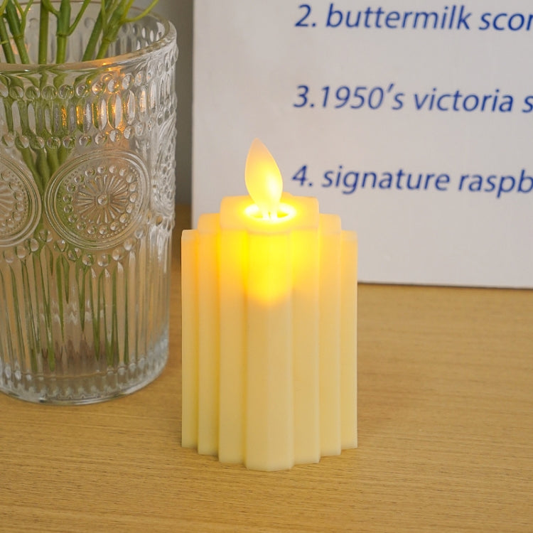 LED Geometry Electronic Candle Light Bedroom Atmosphere Ornaments Photo Props
