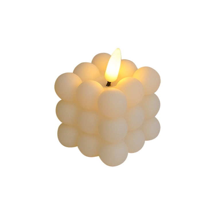 LED Geometry Electronic Candle Light Bedroom Atmosphere Ornaments Photo Props