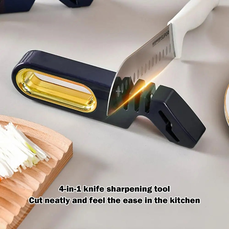 4 In 1 Knife Sharpener 4-Stage Kitchen Quick Sharpening Stone Manual Sharpening Tool