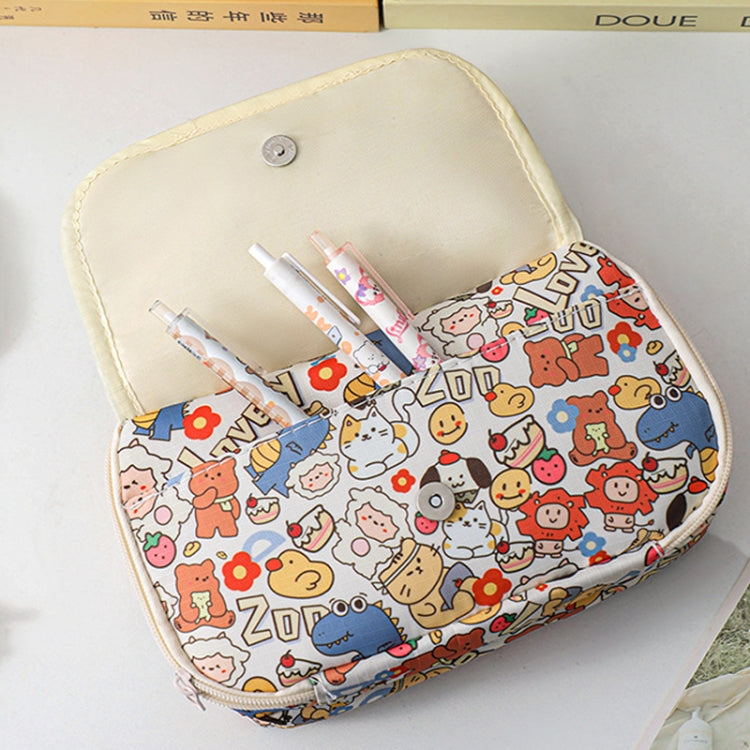 Large Capacity Waterproof Multi-layer Stationery Bag Transparent PVC Pencil Case