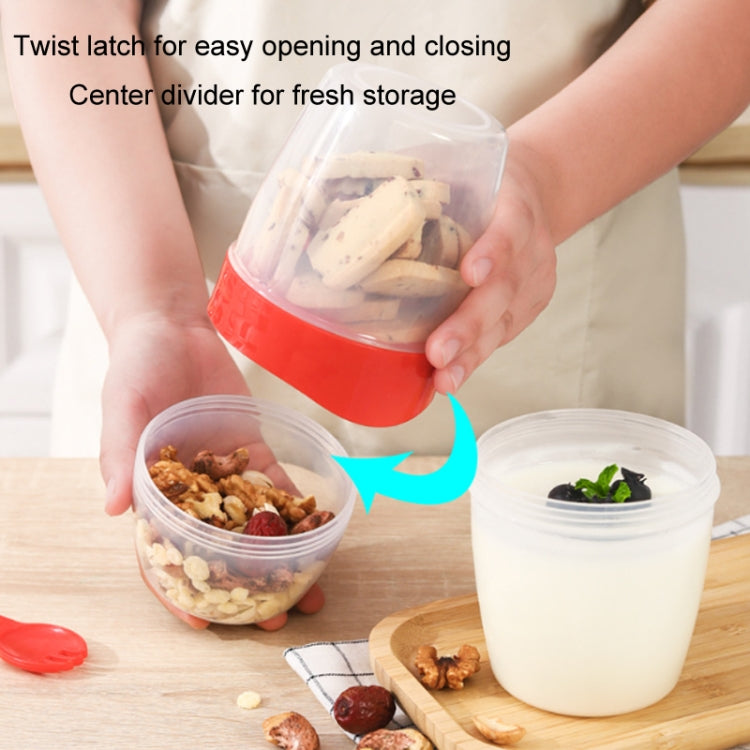 870ml Portable Salad Cup With Lid And Fork Breakfast Cup Sealed Leak-Proof Food Cup