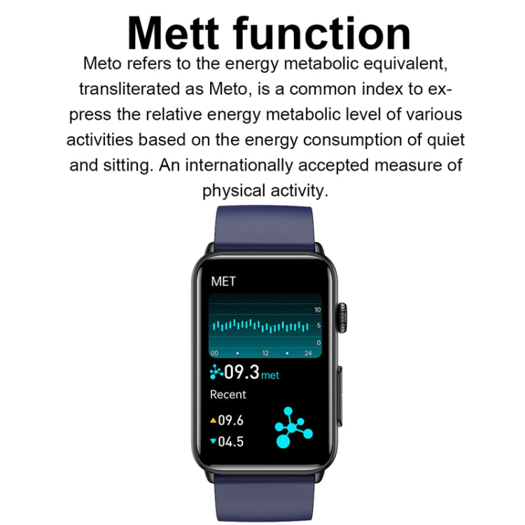 Smart Watch Ring ECG Temperature Heart Rate Blood Pressure Health Bluetooth Talking Watch, Color: Red Silicone