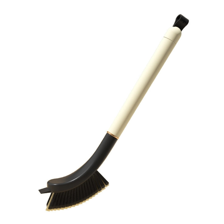 Kitchen 3 In 1 Long Handle Crevice Brush Household Bathroom Cleaning Brush - Milk White