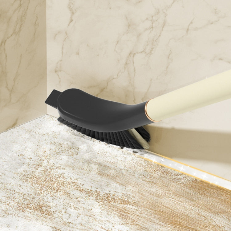 Kitchen 3 In 1 Long Handle Crevice Brush Household Bathroom Cleaning Brush - Milk White