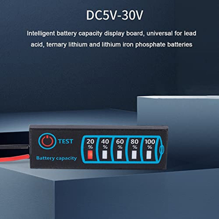 4615 Lead- Acid Lithium Battery Universal LED Voltage And Electricity Display Board