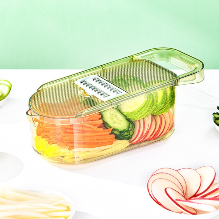 Kitchen Fruit Vegetable Shredder With Hand Guard Potato Cucumber Slicing Shredding Cutter, Style: 6 Blades Set