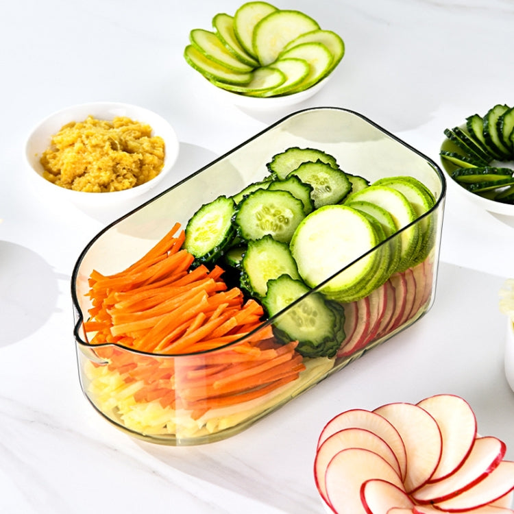Kitchen Fruit Vegetable Shredder With Hand Guard Potato Cucumber Slicing Shredding Cutter, Style: 6 Blades Set