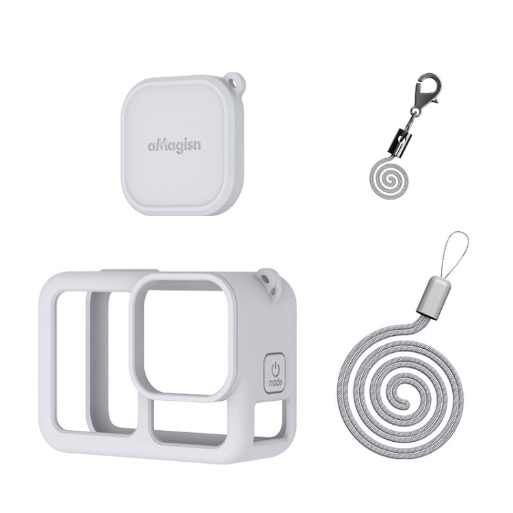 For GoPro HERO13 Black AMagisn Silicone Case Protective Cover - Light Gray