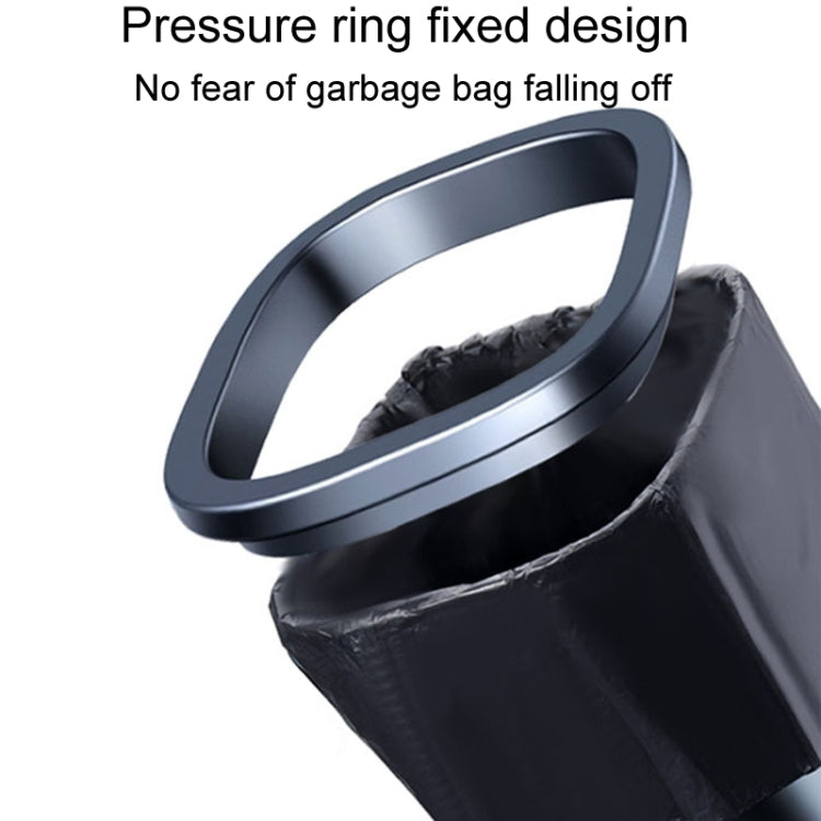 Simple Car Trash Can Automobile Storage Bin With Trash Bag - Black