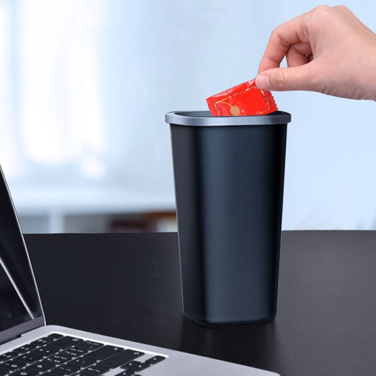 Simple Car Trash Can Automobile Storage Bin With Trash Bag - Black