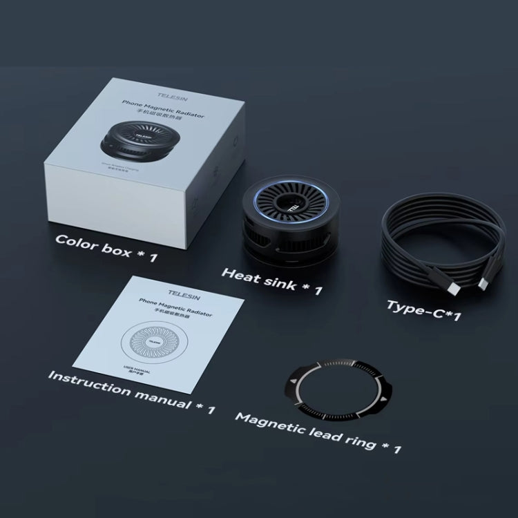 TELESIN Magnetic Phone Cooler Radiator For Live Streaming, Spec: Without Wireless Charging