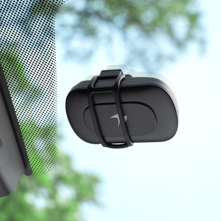 Car Removable Cardless ETC Slide Bracket Automotive Anti-Drop Holder - Black
