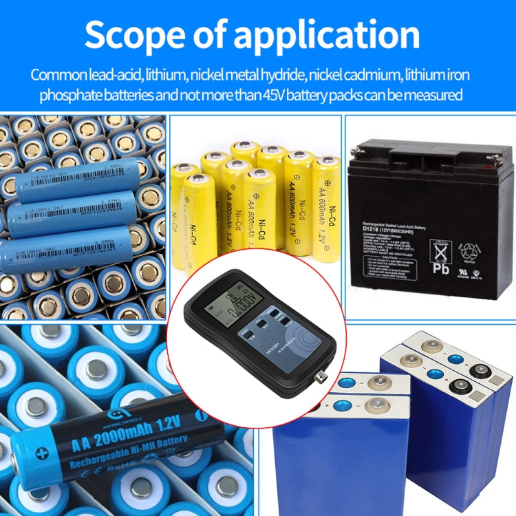 NiMH Lead-acid Button 100V Lithium Battery Bottle Internal Resistance Tester - YR1035+