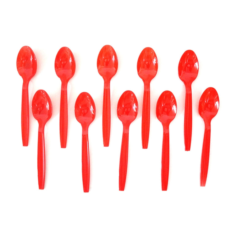 10pcs Halloween Disposable Blood Handprint Tableware Horror Party Decoration, Style: Red Spoons