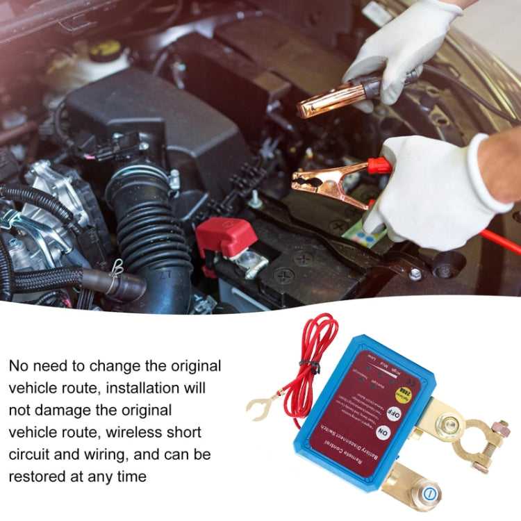 Car Battery Disconnectors Remote Control Smart Disconnect Switch, Style: Intelligent With Digtal Display