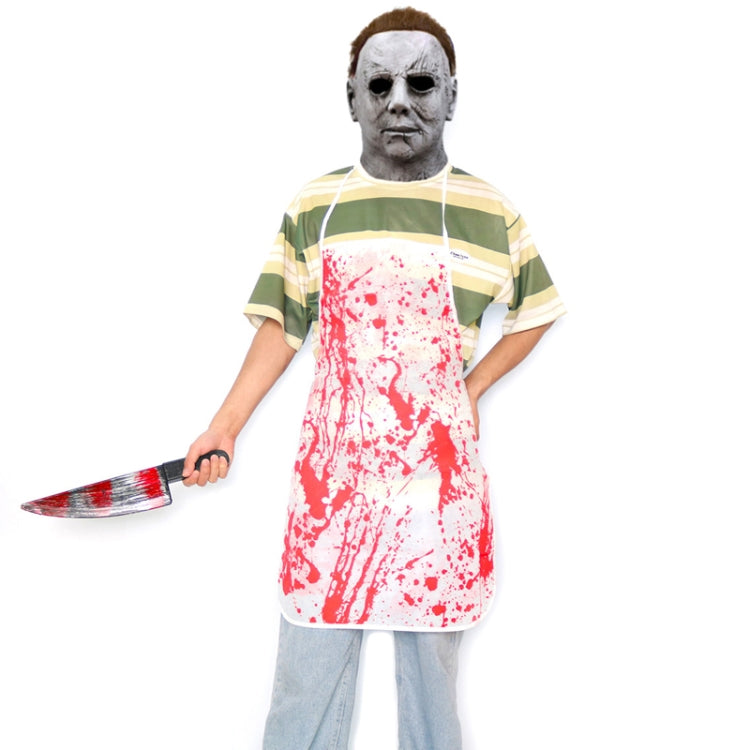 Halloween Party Decoration Blood Print Masquerade Props Horror Costume Cosplay Props, Style: Bloody Apron - Average