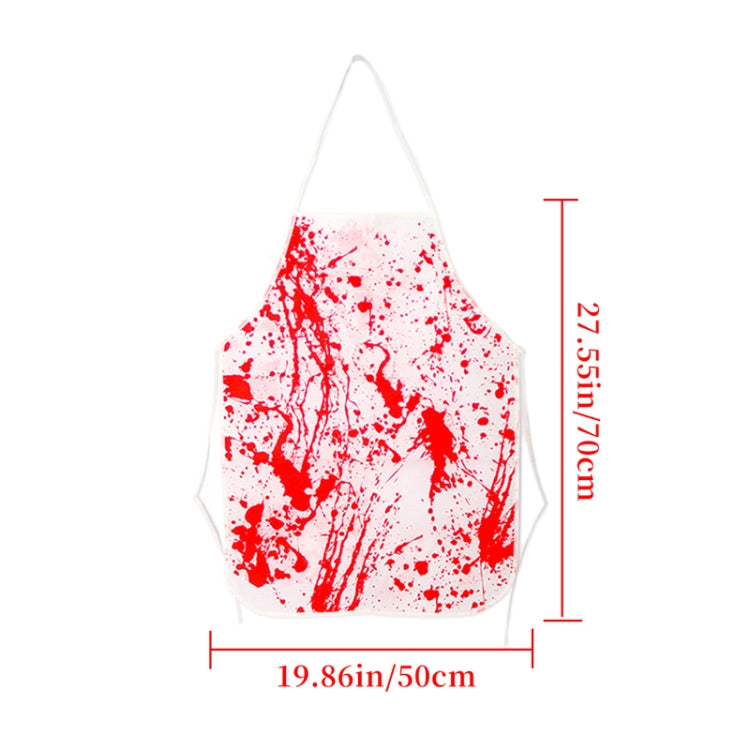 Halloween Party Decoration Blood Print Masquerade Props Horror Costume Cosplay Props, Style: Bloody Apron - Average