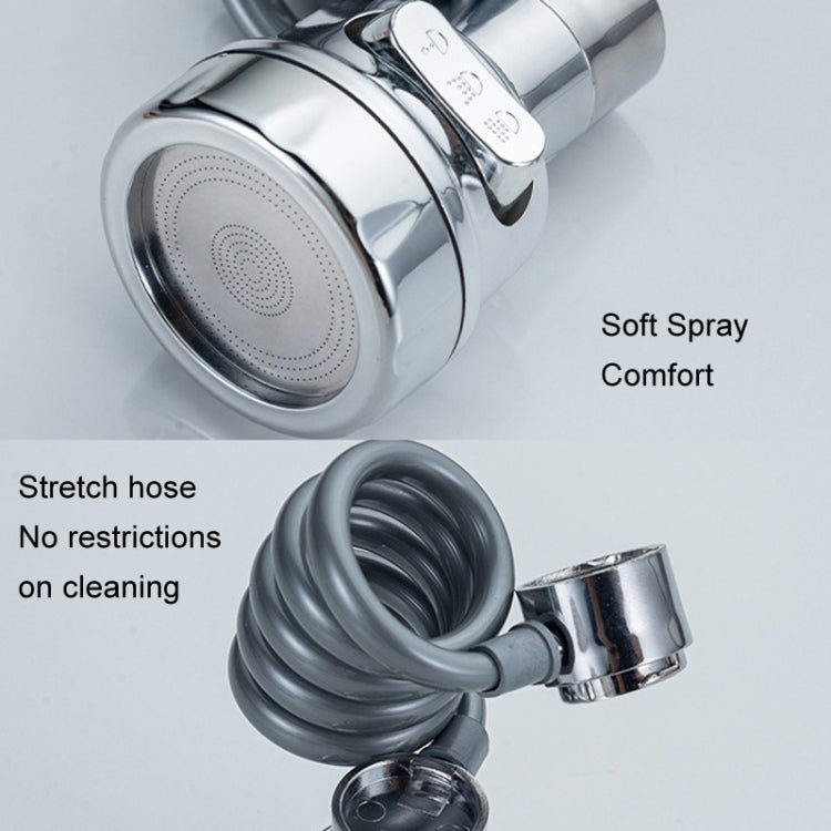 3 Gear Water Outlet Pull-out Anti-splash Kitchen Faucet Cold and Hot Household Swivel Washbasin Sink Faucet