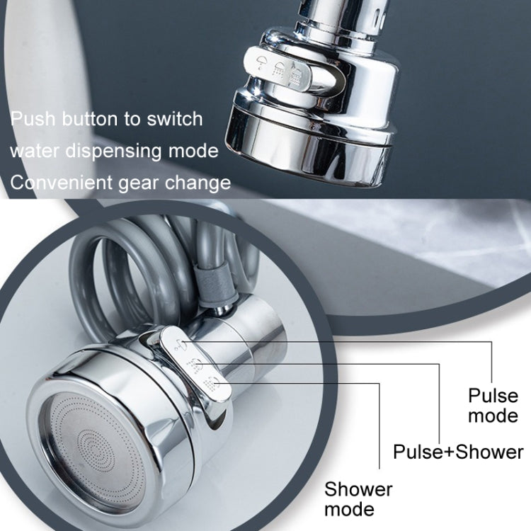3 Gear Water Outlet Pull-out Anti-splash Kitchen Faucet Cold and Hot Household Swivel Washbasin Sink Faucet