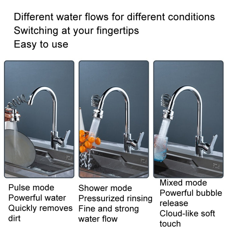 3 Gear Water Outlet Pull-out Anti-splash Kitchen Faucet Cold and Hot Household Swivel Washbasin Sink Faucet