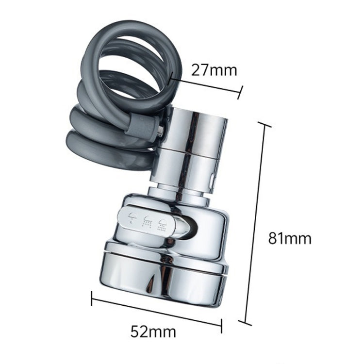 3 Gear Water Outlet Pull-out Anti-splash Kitchen Faucet Cold and Hot Household Swivel Washbasin Sink Faucet