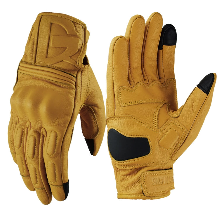 GHOST RACING Motorcycle Riding Anti-fall Warm Breathable Full-finger Gloves, Size: XXL