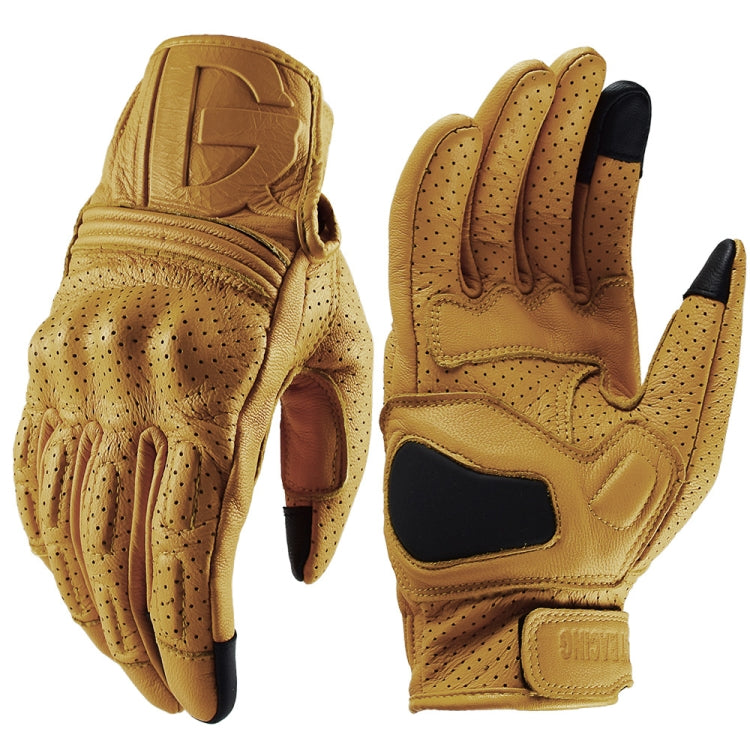 GHOST RACING Motorcycle Riding Anti-fall Warm Breathable Full-finger Gloves, Size: XXL