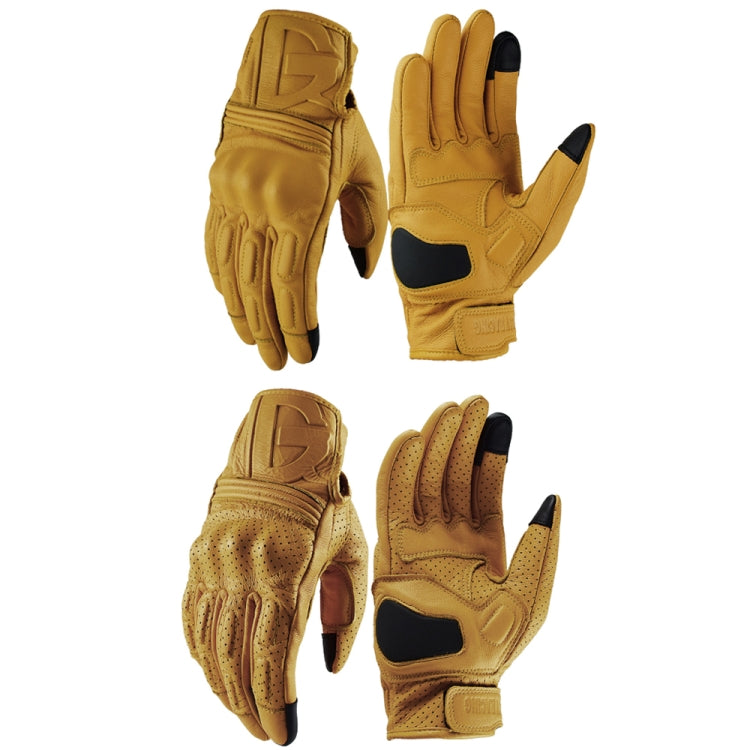 GHOST RACING Motorcycle Riding Anti-fall Warm Breathable Full-finger Gloves, Size: XL