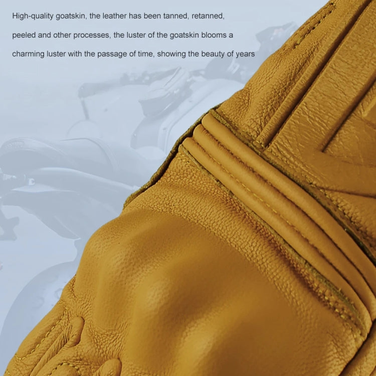 GHOST RACING Motorcycle Riding Anti-fall Warm Breathable Full-finger Gloves, Size: L
