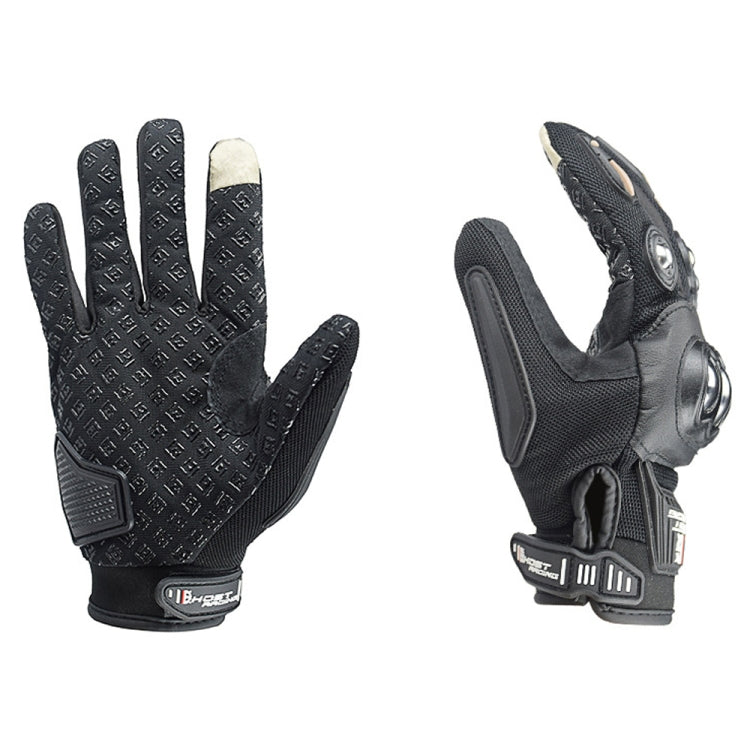 GHOST RACING Motorcycle Riding Anti-fall Breathable Gloves, Size: XXL - Black