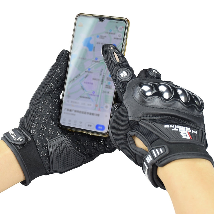 GHOST RACING Motorcycle Riding Anti-fall Breathable Gloves, Size: XXL - Black