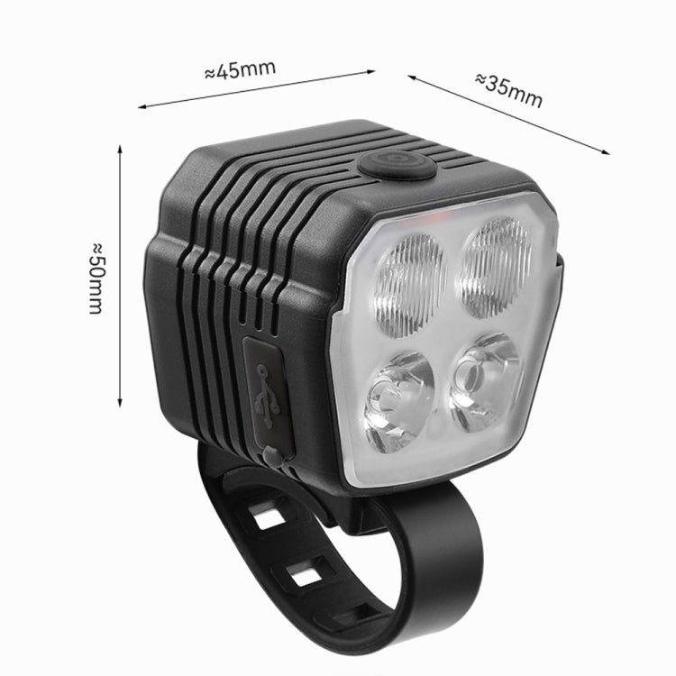 Bicycle Night Riding High Brightness Headlight Flashlight, Style: Headlight
