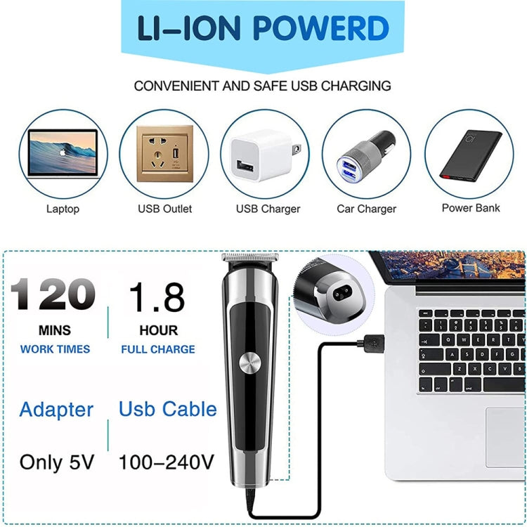 6 in 1 Men Waterproof Electric Hair Trimmer Kit Nose Trimmer, Mustache Trimmer Body Shaver 8788