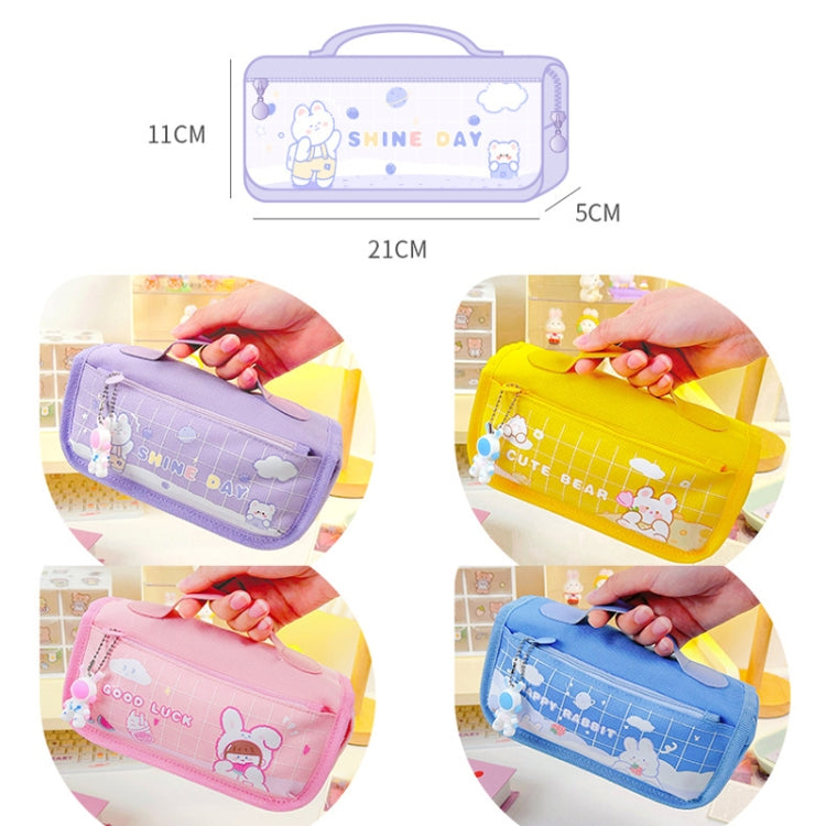 Multi-layered Pencil Bag Multifunctional Large Capacity Pen Cases Cute Cartoon Stationery Bag