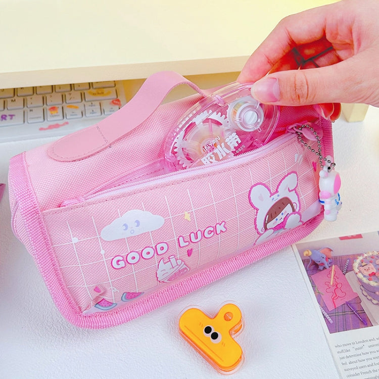 Multi-layered Pencil Bag Multifunctional Large Capacity Pen Cases Cute Cartoon Stationery Bag