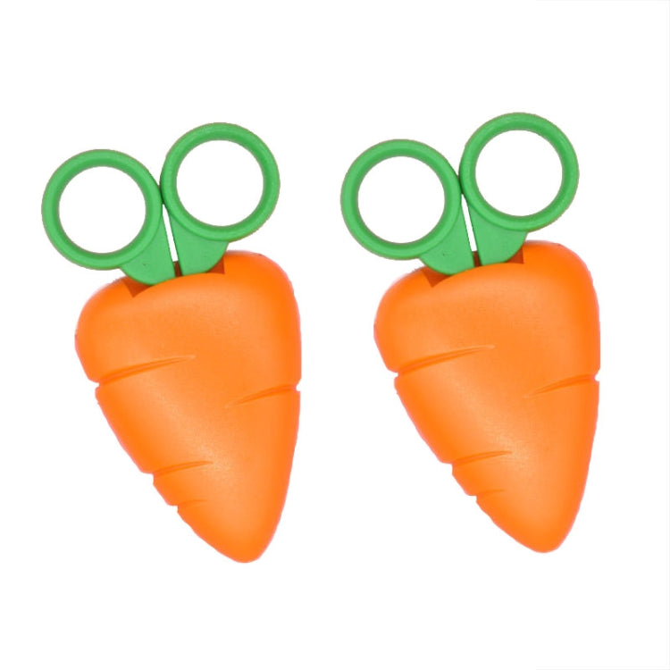 2pcs /Pack Cute Vegetable And Fruit Shape Children Paper Cutting Round Head Scissors