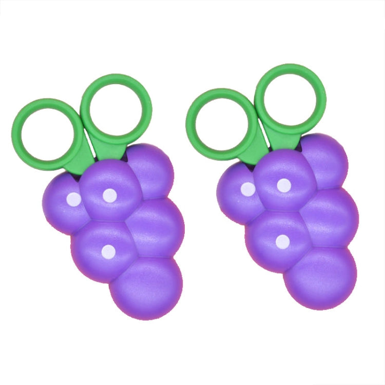 2pcs /Pack Cute Vegetable And Fruit Shape Children Paper Cutting Round Head Scissors