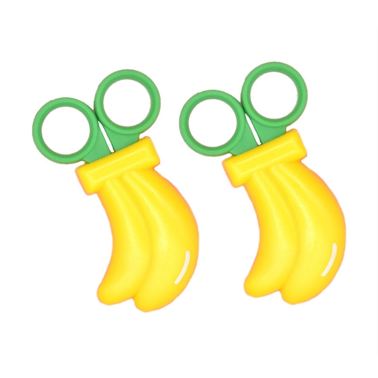 2pcs /Pack Cute Vegetable And Fruit Shape Children Paper Cutting Round Head Scissors