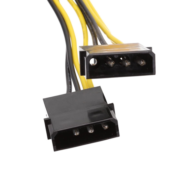 15cm IDE Power Dual Large 4Pin To EPS 8Pin CPU Supply Cable