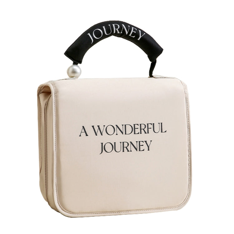 Pearl Portable Wash Bag Business Travel Hanging Large Capacity Makeup Bag Toiletries Organizer