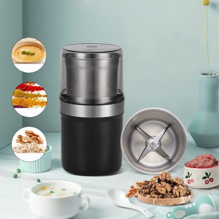Single Cup Cross Knife Small Electric Grinder Coffee Bean Grains Fine Grinding Powder Machine US Plug
