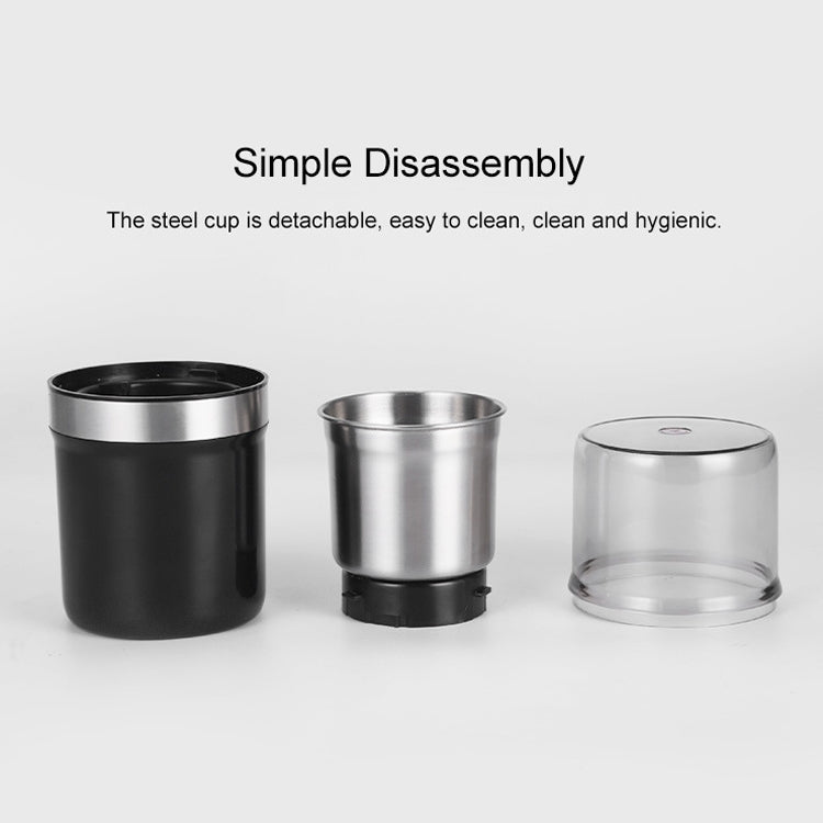 Single Cup Cross Knife Small Electric Grinder Coffee Bean Grains Fine Grinding Powder Machine US Plug