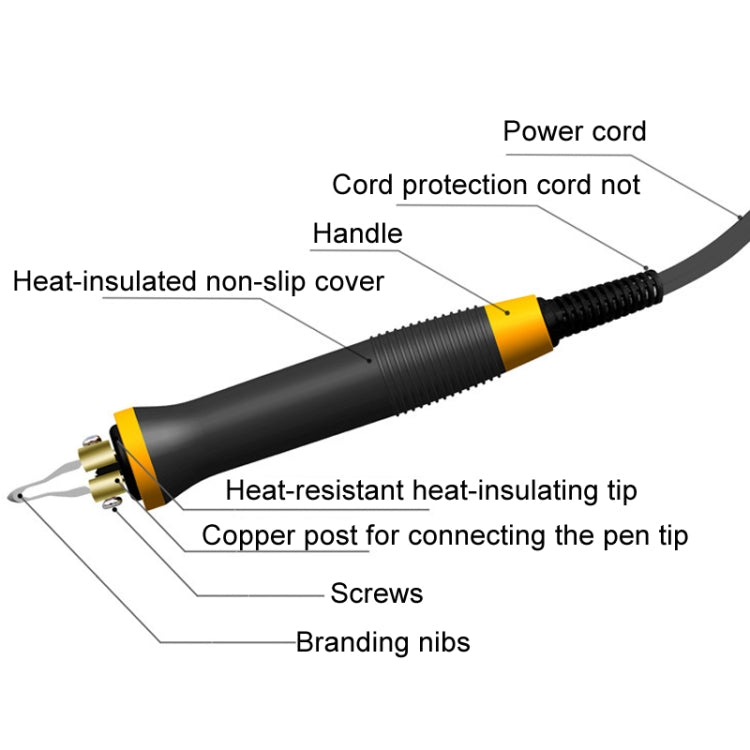 Wood Burning Pen Gourd Branding Tool Wood Panel Branding Machine UK Plug