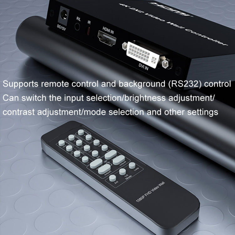 4K 2x2 HDMI Video HD Splice Support HDMI / DVI Input 4CH HDMI Output UK Plug