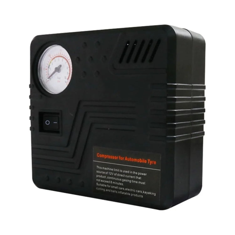 Car Tire Air Pump 12V Metal Electric Tire Pressure Gauge - Square