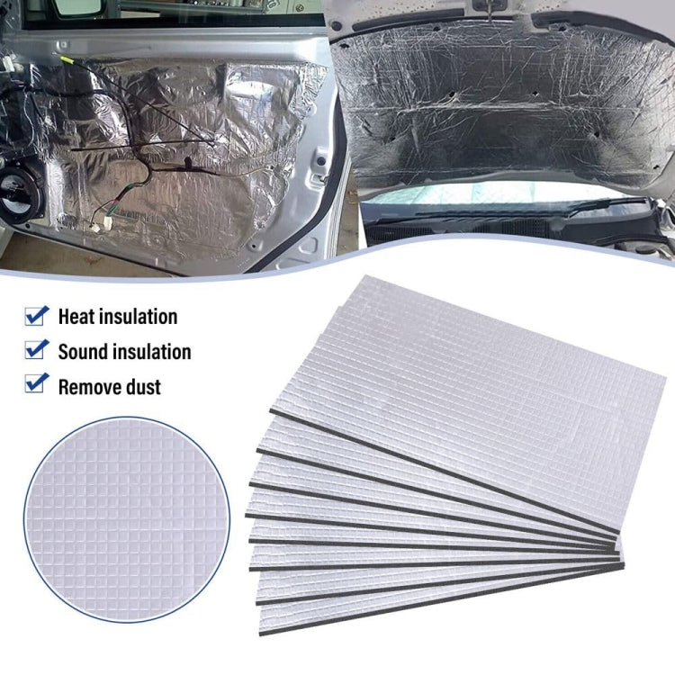 250x180x10mm Car Thick Aluminum Foil Hood Heat And Sound Insulation Pad