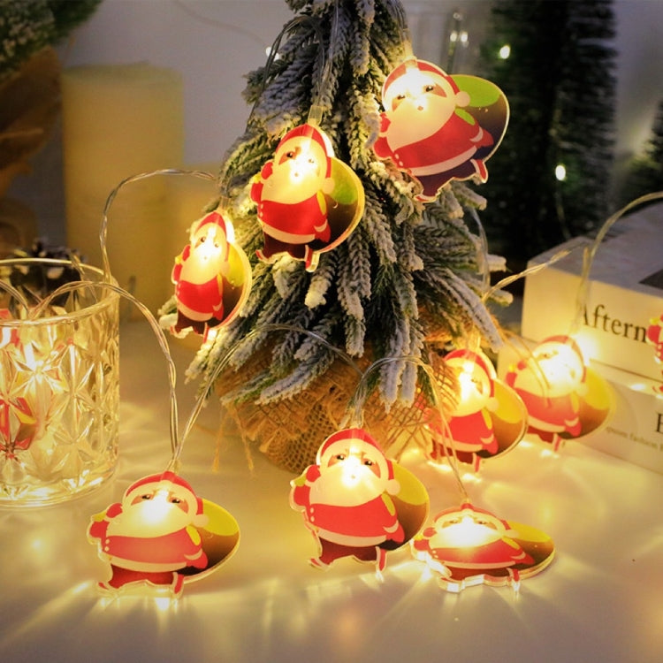 LED Christmas Lights String Christmas Tree Decoration Lamps Holiday Scene Decor, Length: 1.5m 10 Lights USB Constant Bright
