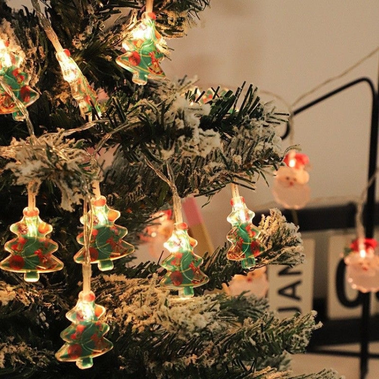LED Christmas Lights String Christmas Tree Decoration Lamps Holiday Scene Decor, Length: 6m 40 Lights USB Constant Bright